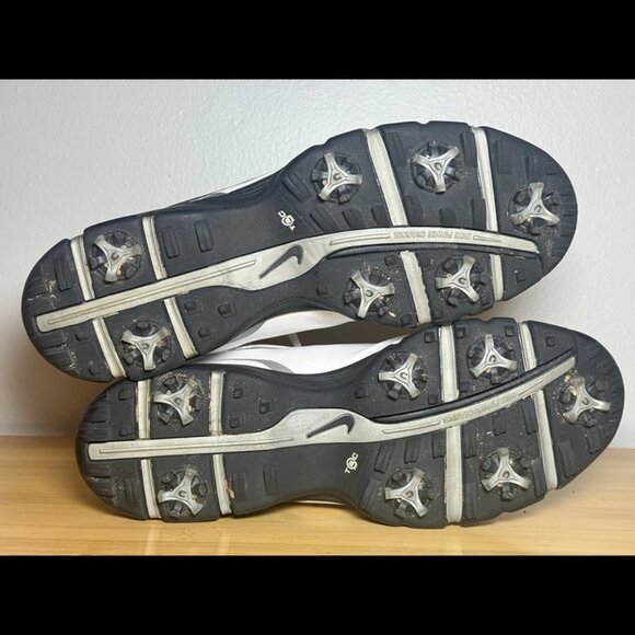 Size‎ 11W - NIKE Men's Golf Shoes White/Black/Silver Sport Sneakers 424901-101 - Picture 7 of 7